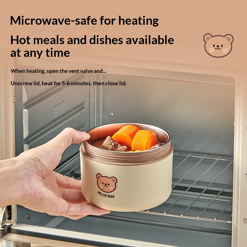 Stainless Steel Round Insulated Lunch Box