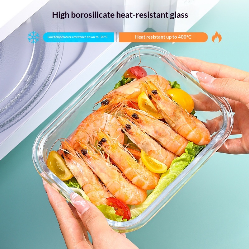 Glass Food Storage Lunch Box 3-Piece Gift Set