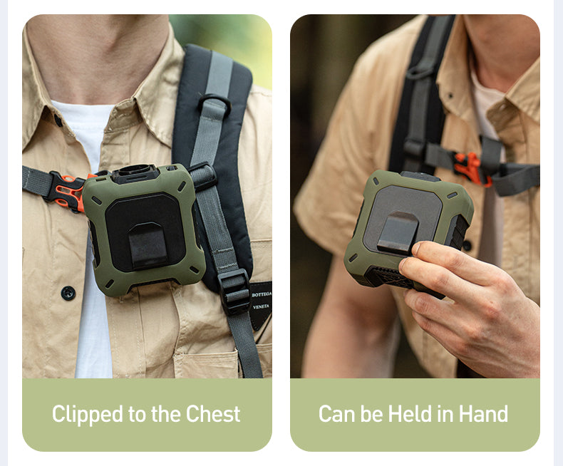 CoolBelt Pro – Wearable Waist Fan & Power Bank with Desktop Stand