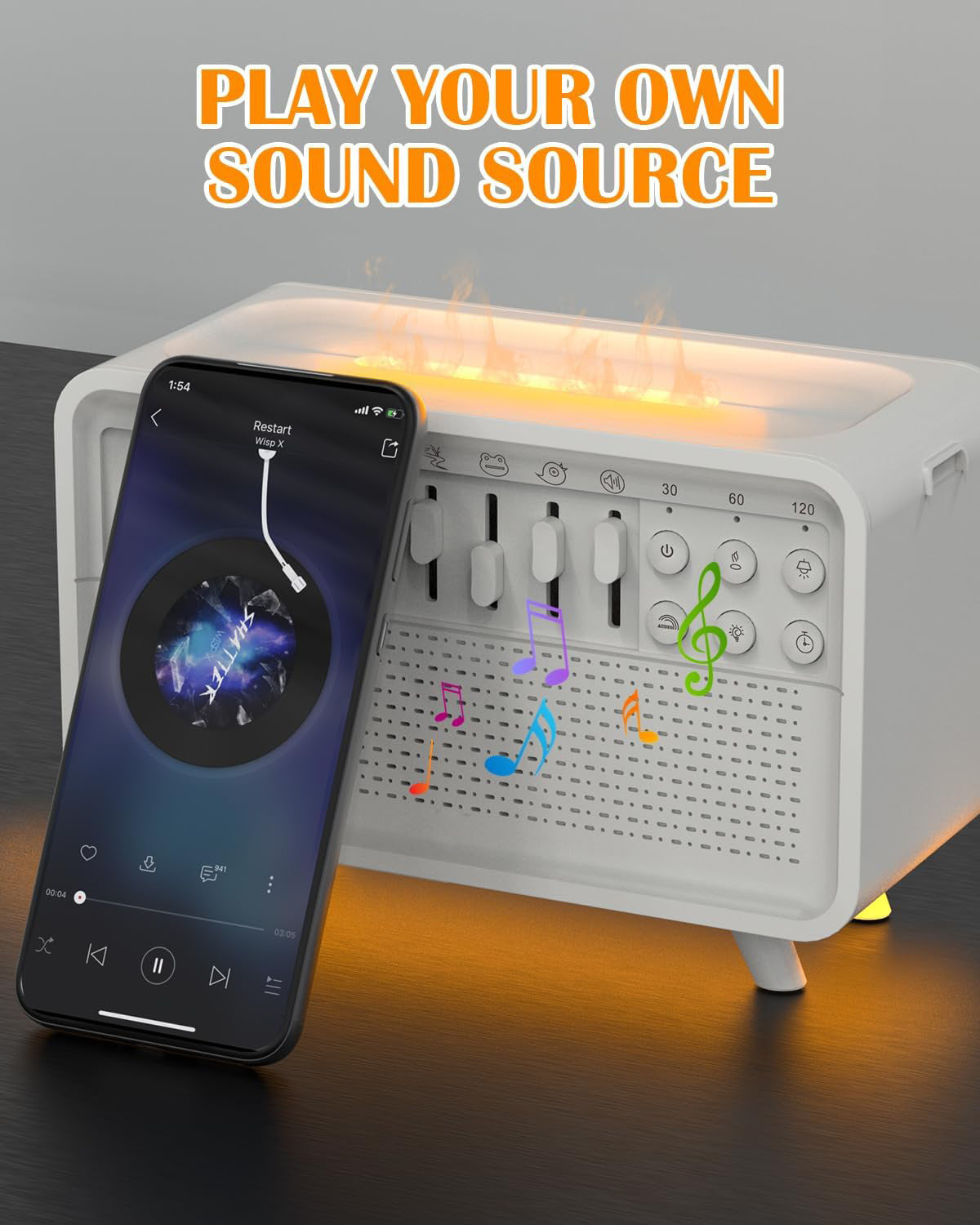 DreamMix Pro – White Noise Sound Machine with Scented Mist & Night