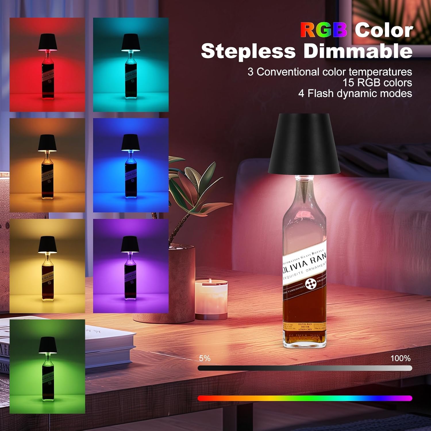 BottleGlow™ Luxe Ambient Touch Lamp