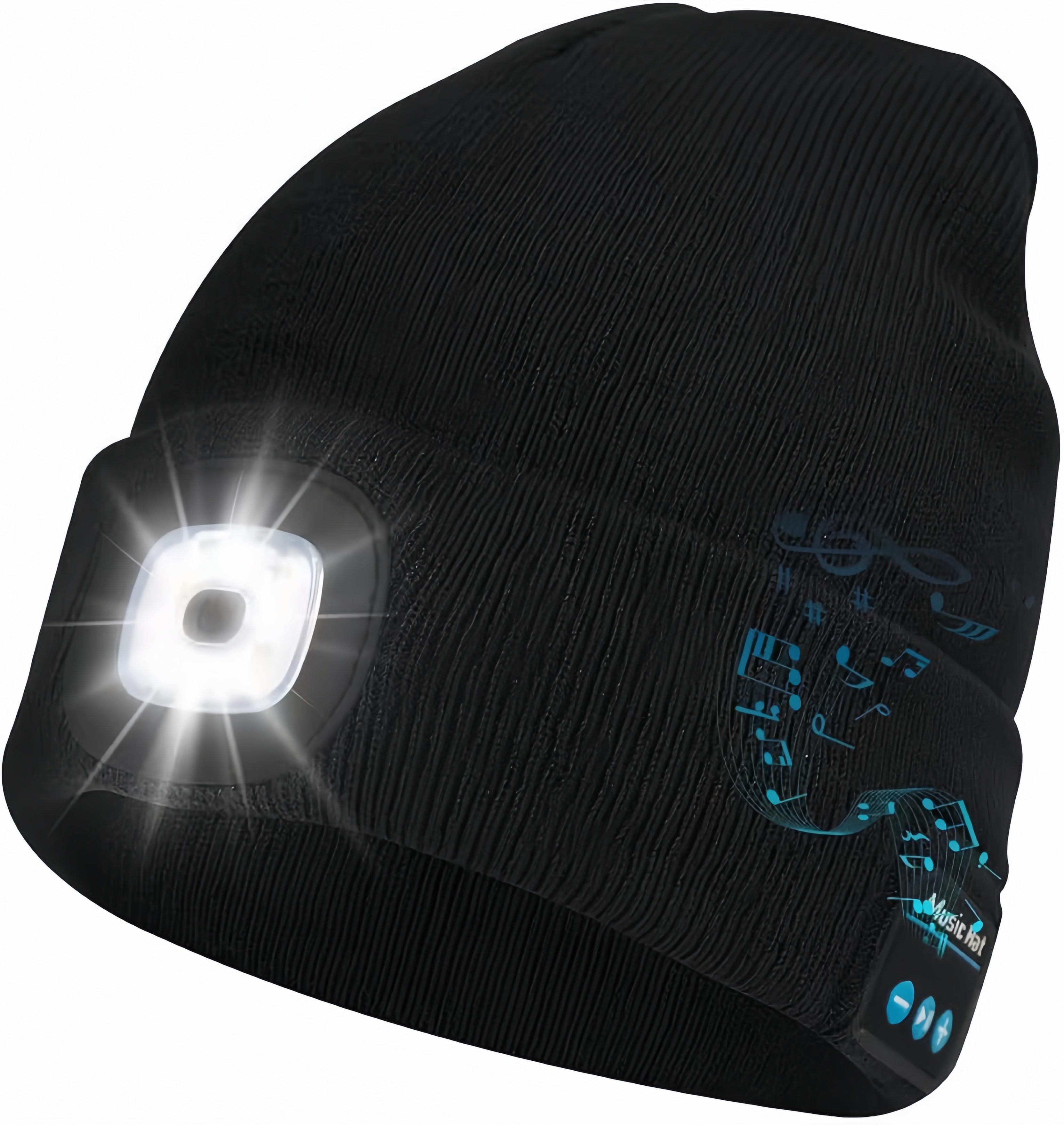 Smart Bluetooth Beanie with Headlamp