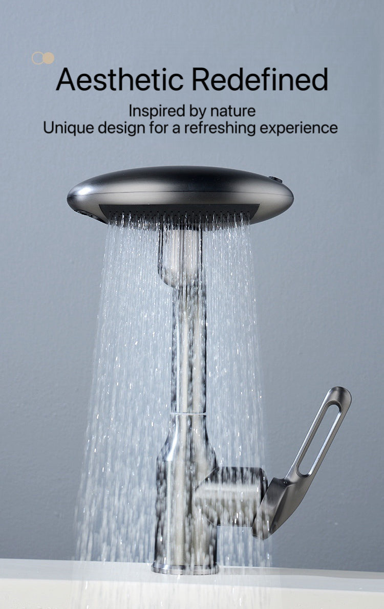 AeroSpa 4-Mode Stainless Steel Bathroom Faucet