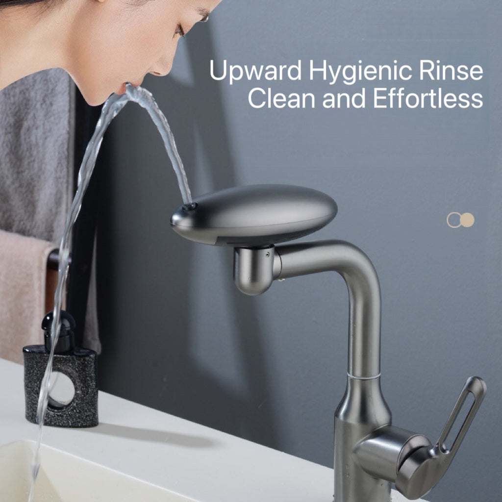 AeroSpa 4-Mode Stainless Steel Bathroom Faucet