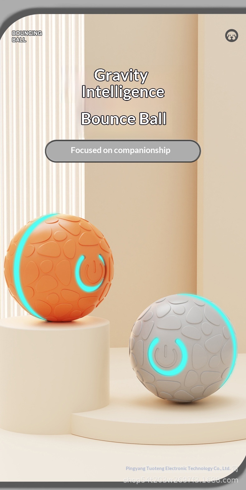Smart Electric Bouncing Ball Pet Toy