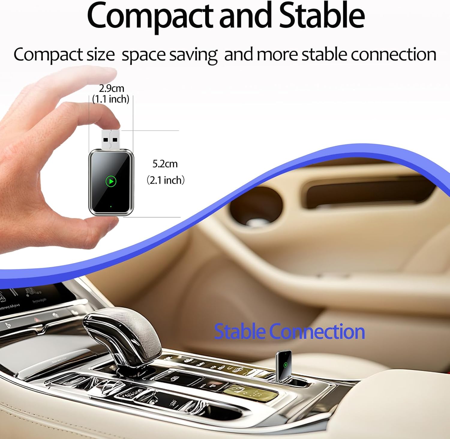 WireFree CarPlay Adapter – Wireless Freedom for CarPlay & Android Auto