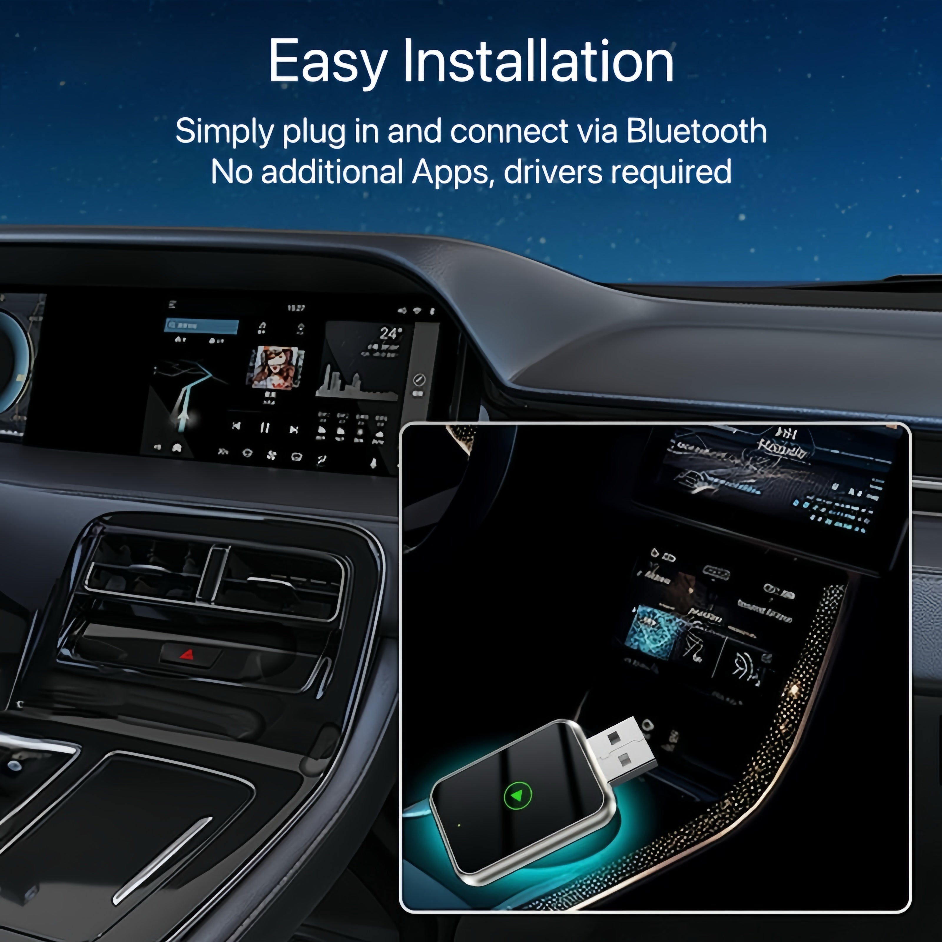 WireFree CarPlay Adapter – Wireless Freedom for CarPlay & Android Auto