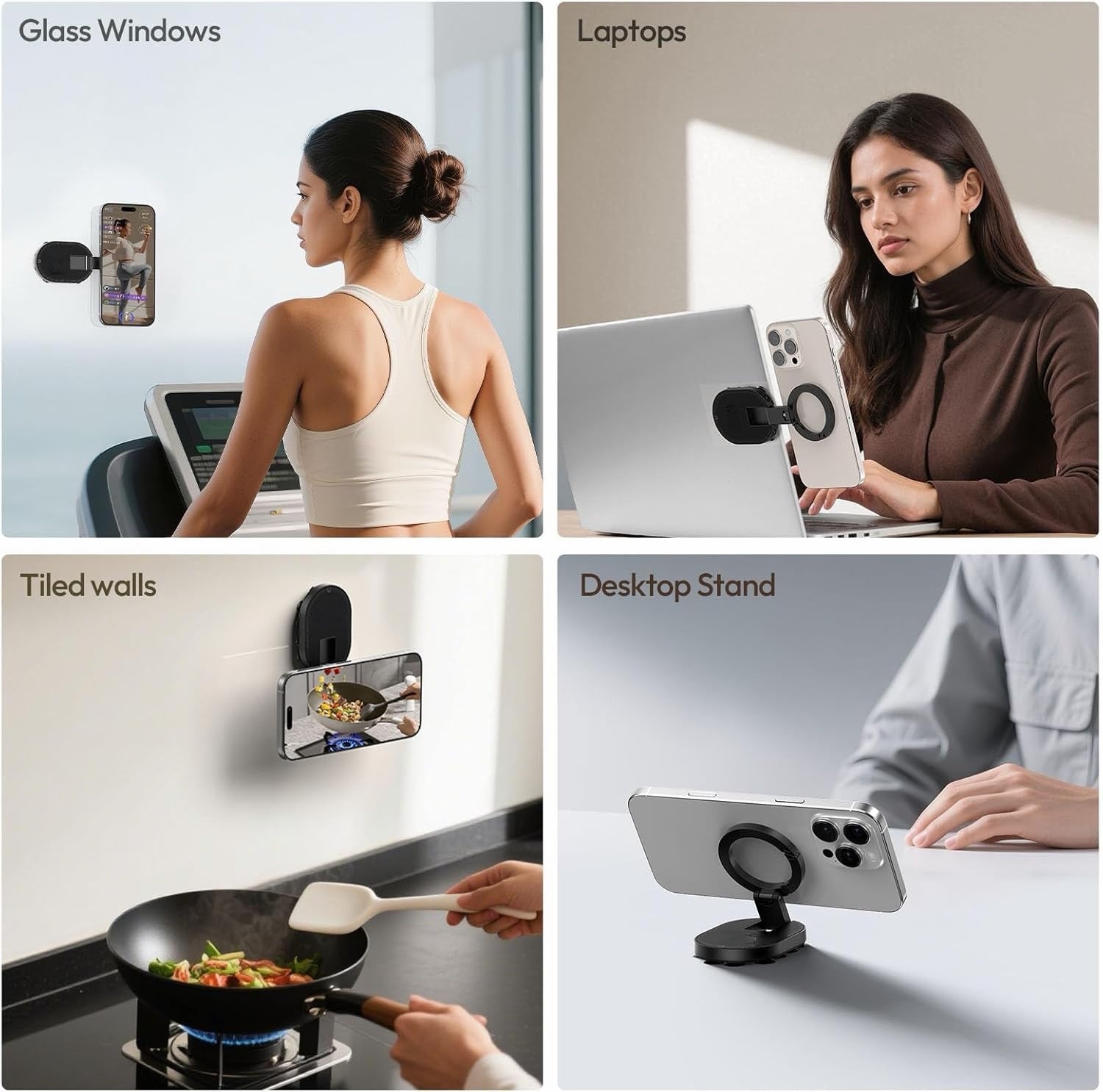 Double-Sided Suction & Magnetic Phone Holder