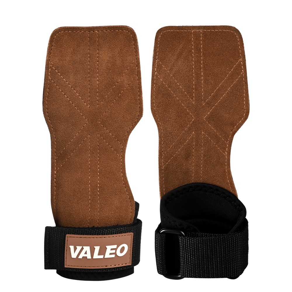VALEO Cowhide Weightlifting Palm Protector Grips