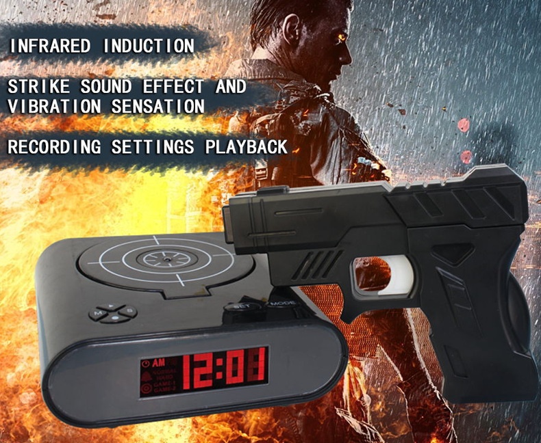 Target-Shooting Alarm Clock — view 3