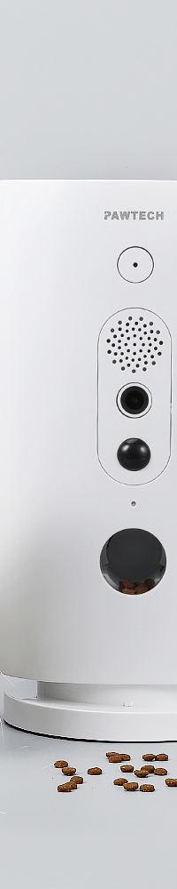 Auto Pet Feeder with 270° WiFi Camera & App Control — side view
