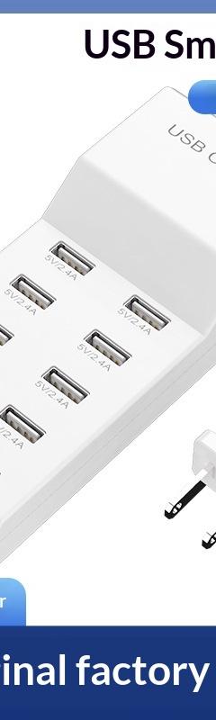 10-Port USB Charging Station for a Clutter-Free Desk