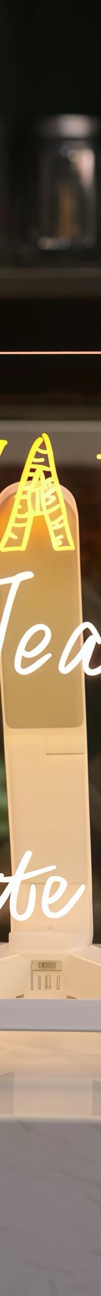 GlowBoard Light-Up Message Board for Notes & Doodles — in use