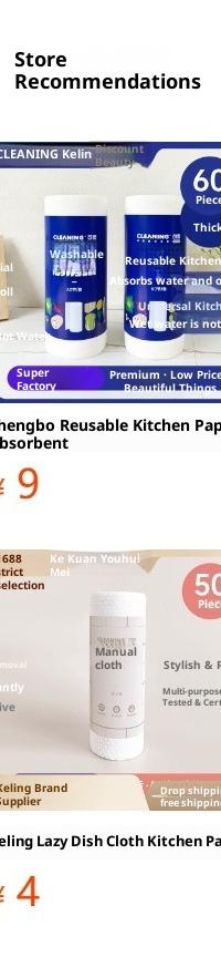 Grab-and-Toss Kitchen Cloths, Wet or Dry (50-Pack) — in use