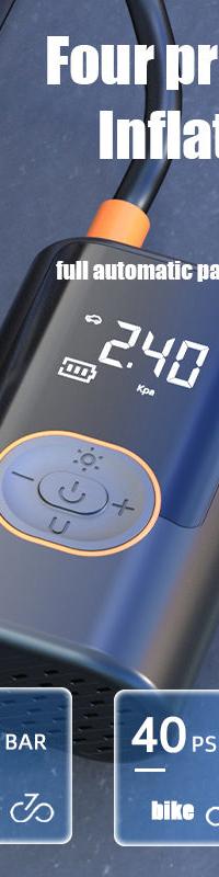 AirCore S1 Cordless Tire Inflator & Power Bank in One — top view