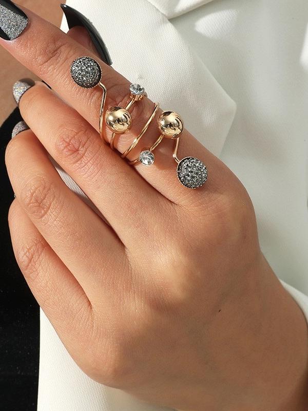 Welded Copper Bead Ring, Adjusts to Fit Any Finger