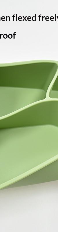 Four-Compartment Silicone Bento Box for Leak-Free Lunches — detail view