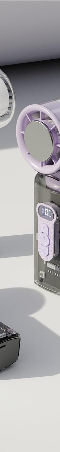 IceRush Turbo Handheld Fan With Ice-Cold Cooling Plate — detail view