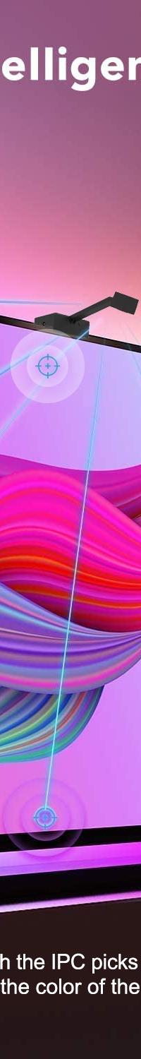 GlowSync HD Ambient TV Backlight, Real-Time Screen Sync — in use