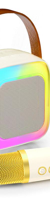 KaraParty Mini Pocket Karaoke Speaker With Mic — top view