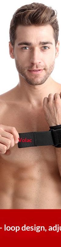 Adjustable Compression Wrist Wrap for Cycling & Lifting — side view