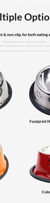 No-Skid Stainless Steel Pet Bowl for Tidy Mealtimes — side view