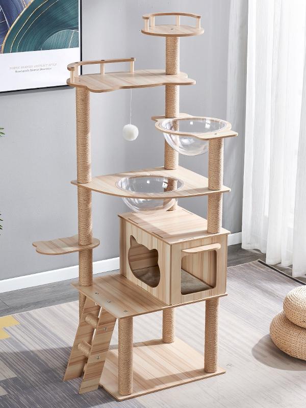 Multi-Level Cat Tree with Space Capsule & Scratch Posts