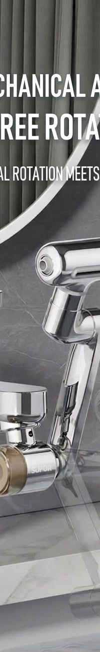 1080° Swivel Faucet Extender with Filter & Facial Mist — in use