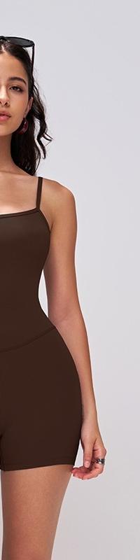 Sculpting Open-Back Yoga Jumpsuit Built to Move With You — detail view