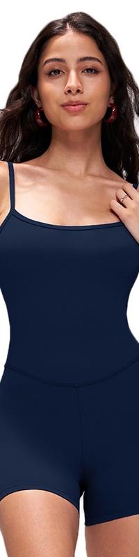 Sculpting Open-Back Yoga Jumpsuit Built to Move With You — top view