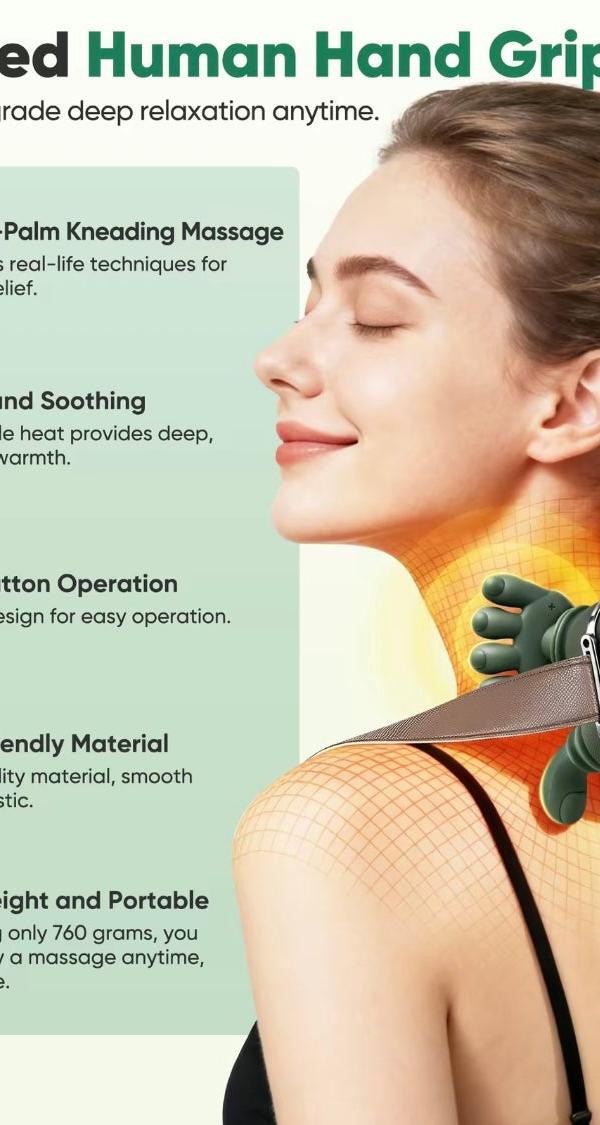 CerviFlex Cordless Shiatsu Neck Massager With Heat