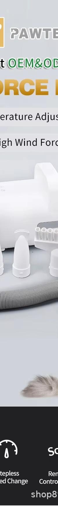 Hands-Free Pet Grooming Dryer with Remote for Cats & Dogs — top view