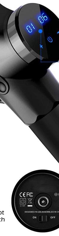 PulsePro 30 Percussion Massage Gun for Muscle Recovery — in use