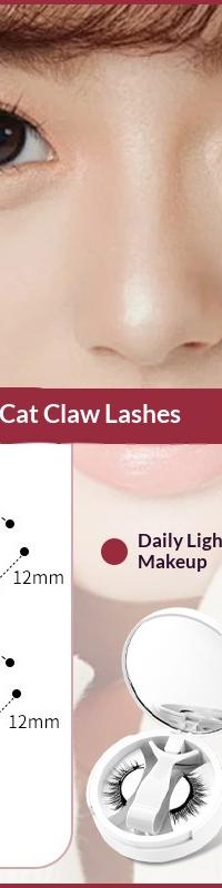Glue-Free Magnetic Lashes That Snap On in Seconds — in use
