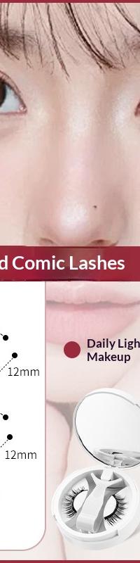 Glue-Free Magnetic Lashes That Snap On in Seconds — top view
