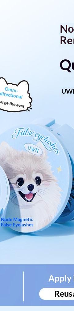 UWN Magnetic False Eyelashes Natural Style Quick Adsorption
