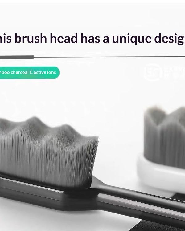 Charcoal Nano Toothbrush With 10,000 Ultra-Soft Bristles
