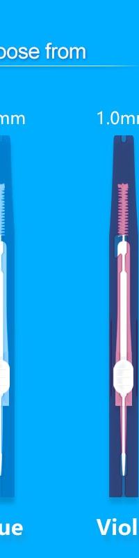 Retractable Interdental Brush for Cleaner Gaps Anywhere — side view