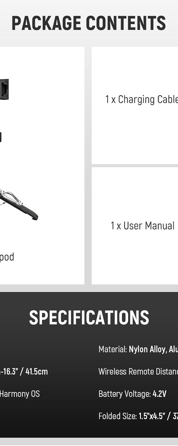 SnapPro Creator Stick: Tripod, Selfie Pole & Grip in One