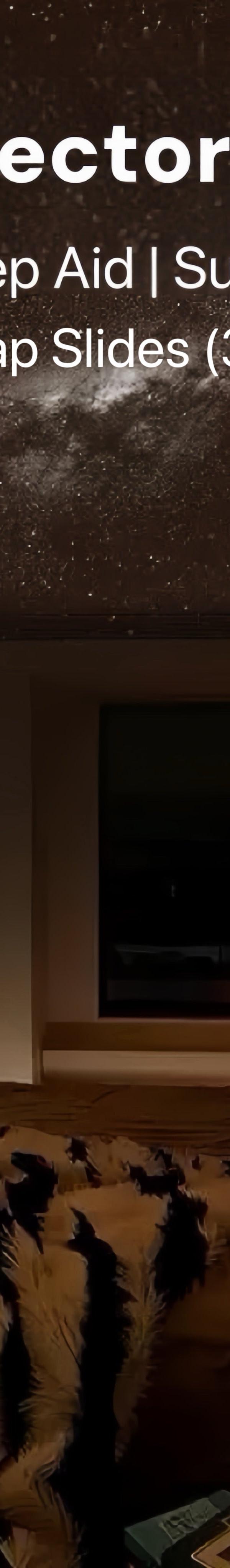 Warm Night Light & Galaxy Projector With Swap-In Sky Slides