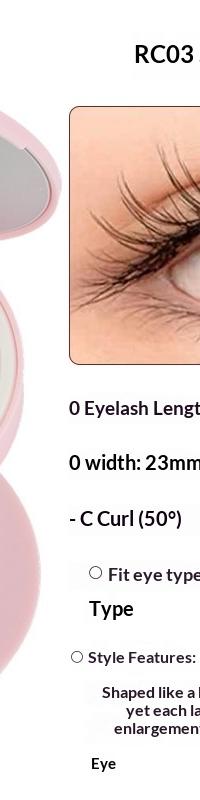 SawaBe Magnetic Lashes: Natural 23mm Look, No Glue Needed — detail view