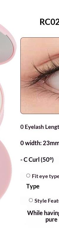SawaBe Magnetic Lashes: Natural 23mm Look, No Glue Needed — top view