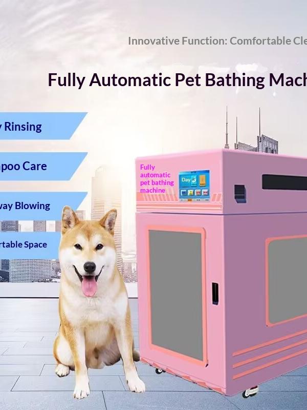 Hands-Free Pet Wash Station: Rinse, Shampoo and Blow-Dry