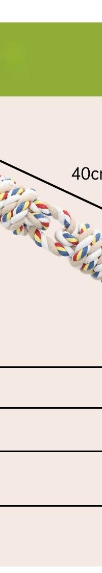 Knotted Cotton Rope Tug Toy for Playful Pullers — in use