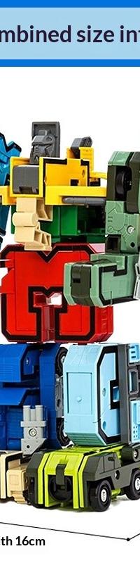 Transforming Robot-to-Race-Car Toy for Curious Kids — top view