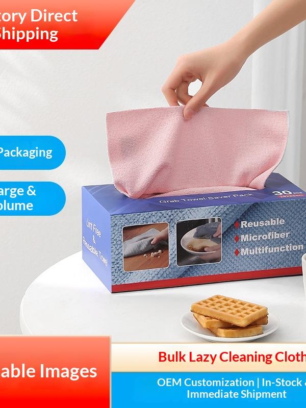 Grab-One Microfiber Cloths for Streak-Free Kitchen Cleanups