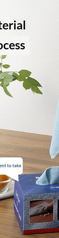 Grab-One Microfiber Cloths for Streak-Free Kitchen Cleanups — side view
