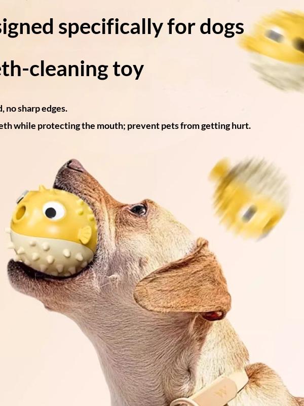 Bouncy Fish Chew Toy That Cleans Teeth as Dogs Play