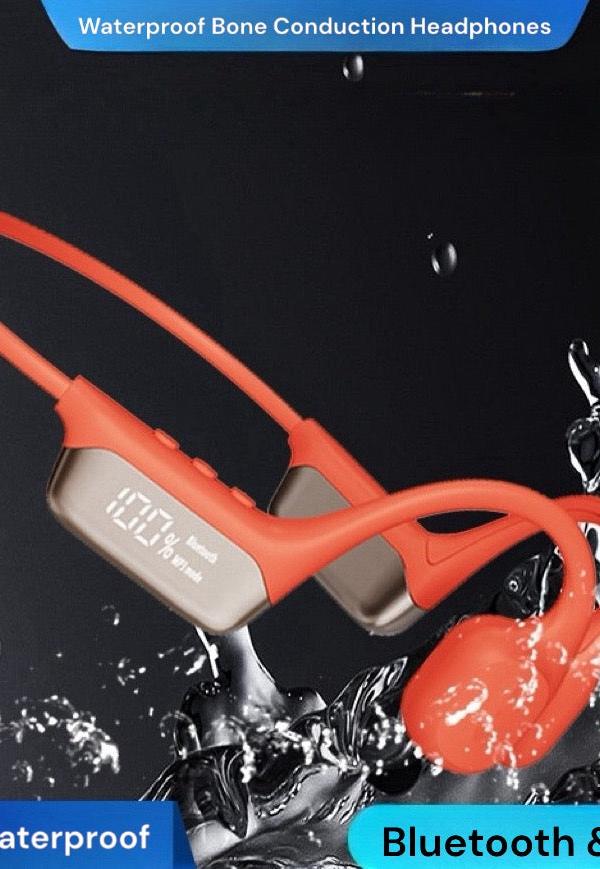 AquaVibe Open-Ear Bone Conduction Headphones for Swimmers
