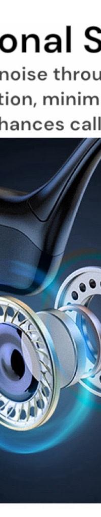 AquaVibe Open-Ear Bone Conduction Headphones for Swimmers — top view